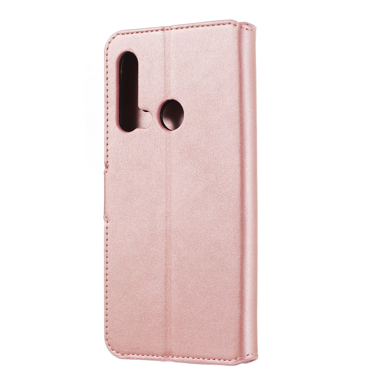 For Huawei P20 Lite (2019) Solid Color Buckle Horizontal Flip Leather Case with Wallet & Holder & Card Slots
