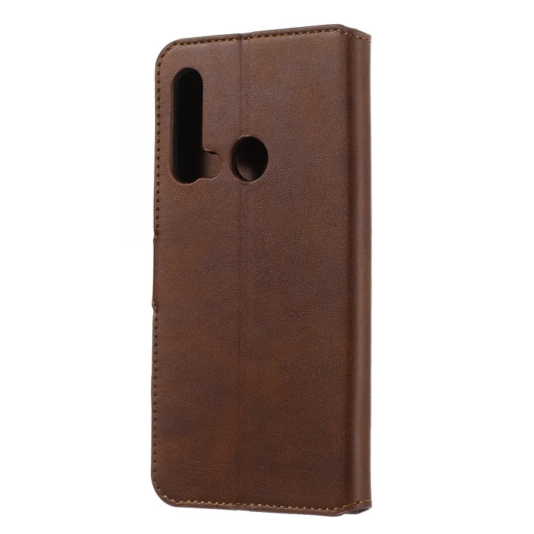 For Huawei P20 Lite (2019) Solid Color Buckle Horizontal Flip Leather Case with Wallet & Holder & Card Slots