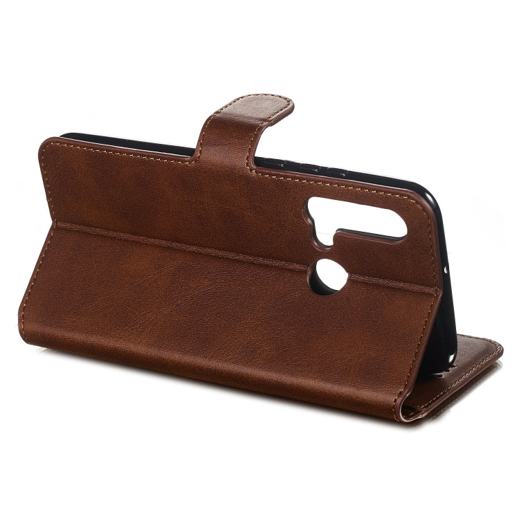 For Huawei P20 Lite (2019) Solid Color Buckle Horizontal Flip Leather Case with Wallet & Holder & Card Slots