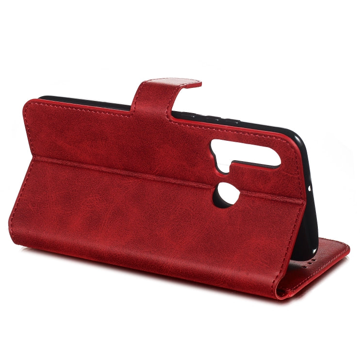 For Huawei P20 Lite (2019) Solid Color Buckle Horizontal Flip Leather Case with Wallet & Holder & Card Slots