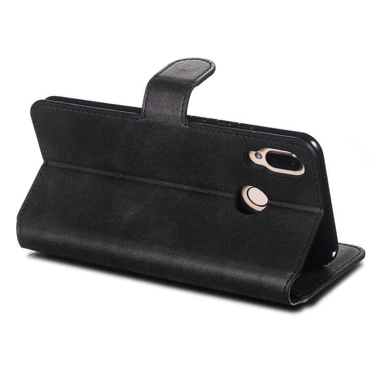For Huawei P20 Lite / nova 3e Solid Color Buckle Horizontal Flip Leather Case with Wallet & Holder & Card Slots