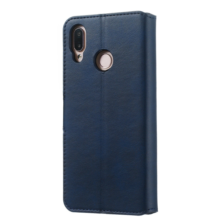 For Huawei P20 Lite / nova 3e Solid Color Buckle Horizontal Flip Leather Case with Wallet & Holder & Card Slots