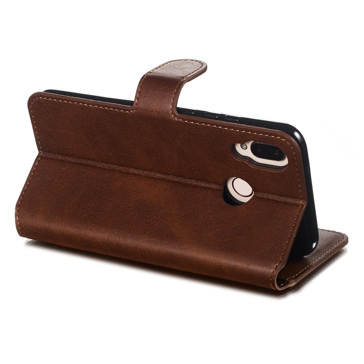 For Huawei P20 Lite / nova 3e Solid Color Buckle Horizontal Flip Leather Case with Wallet & Holder & Card Slots