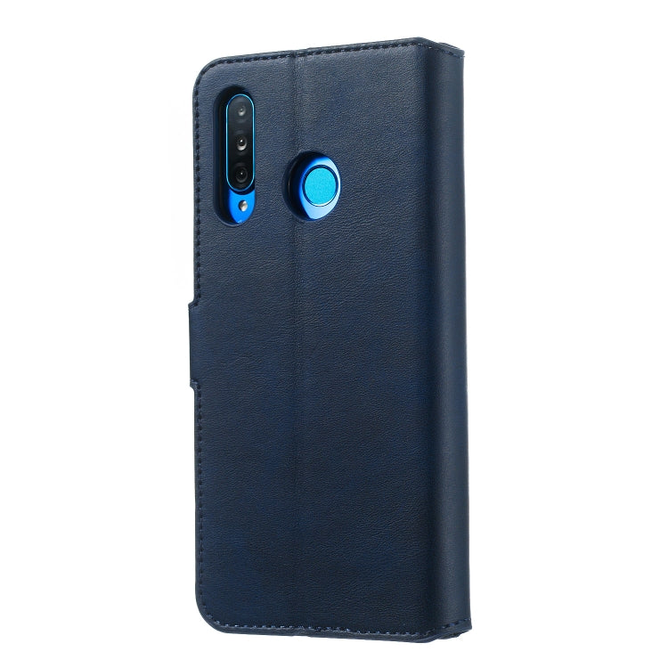For Huawei P30 Lite / nova 4e Solid Color Buckle Horizontal Flip Leather Case with Wallet & Holder & Card Slots