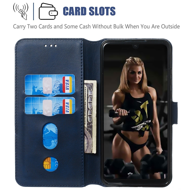 For Huawei P30 Lite / nova 4e Solid Color Buckle Horizontal Flip Leather Case with Wallet & Holder & Card Slots