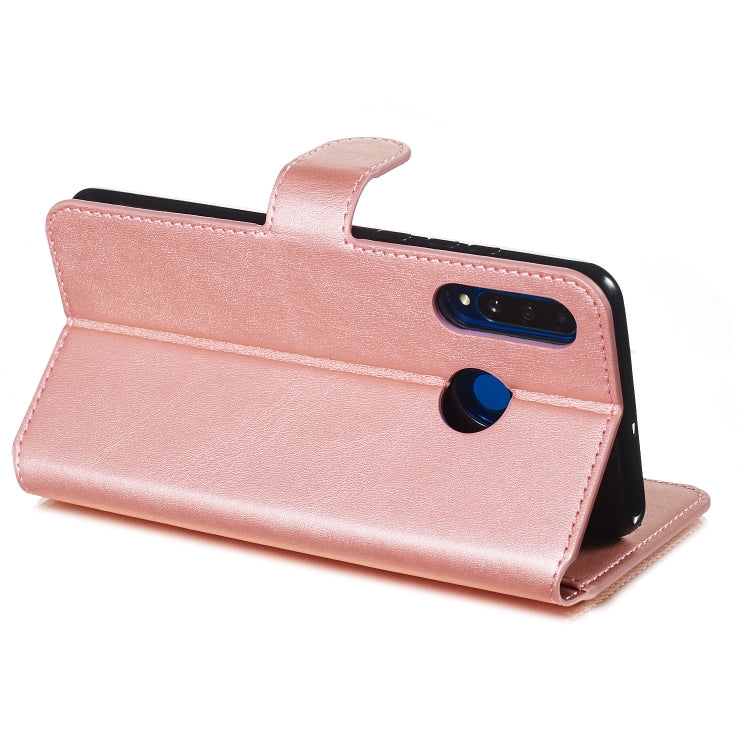 For Huawei P30 Lite / nova 4e Solid Color Buckle Horizontal Flip Leather Case with Wallet & Holder & Card Slots