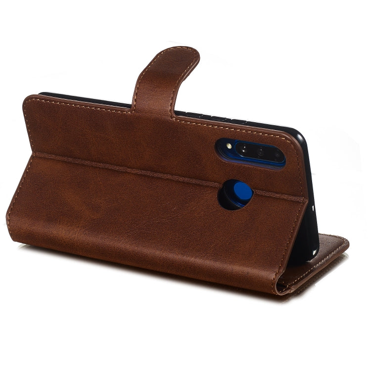 For Huawei P30 Lite / nova 4e Solid Color Buckle Horizontal Flip Leather Case with Wallet & Holder & Card Slots