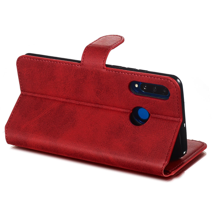 For Huawei P30 Lite / nova 4e Solid Color Buckle Horizontal Flip Leather Case with Wallet & Holder & Card Slots