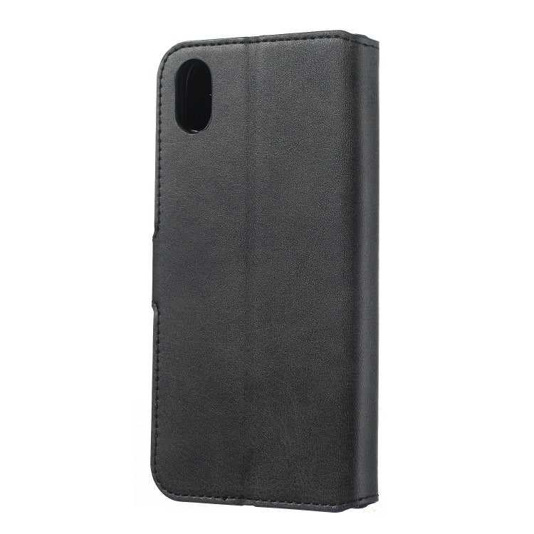 For Huawei Y5 (2019) Solid Color Buckle Horizontal Flip Leather Case with Wallet & Holder & Card Slots