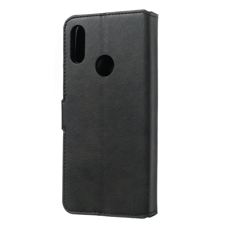 For Huawei Y6 (2019) / Honor 8A Solid Color Buckle Horizontal Flip Leather Case with Wallet & Holder & Card Slots