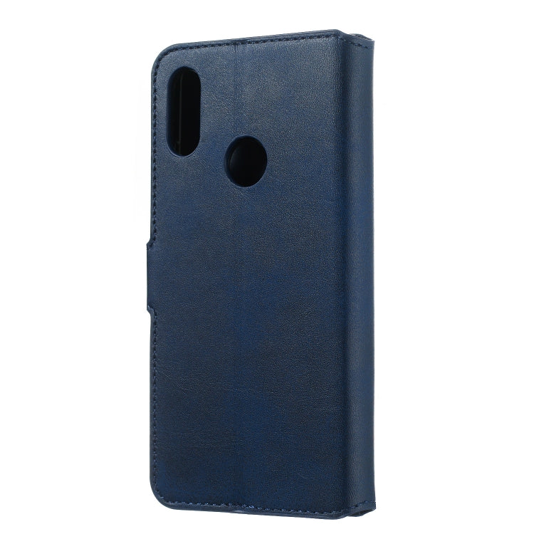For Huawei Y6 (2019) / Honor 8A Solid Color Buckle Horizontal Flip Leather Case with Wallet & Holder & Card Slots