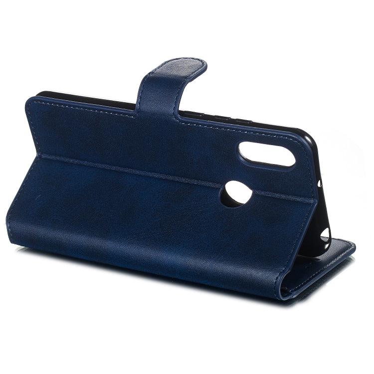 For Huawei Y6 (2019) / Honor 8A Solid Color Buckle Horizontal Flip Leather Case with Wallet & Holder & Card Slots