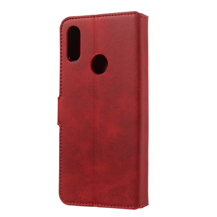 For Huawei Y6 (2019) / Honor 8A Solid Color Buckle Horizontal Flip Leather Case with Wallet & Holder & Card Slots