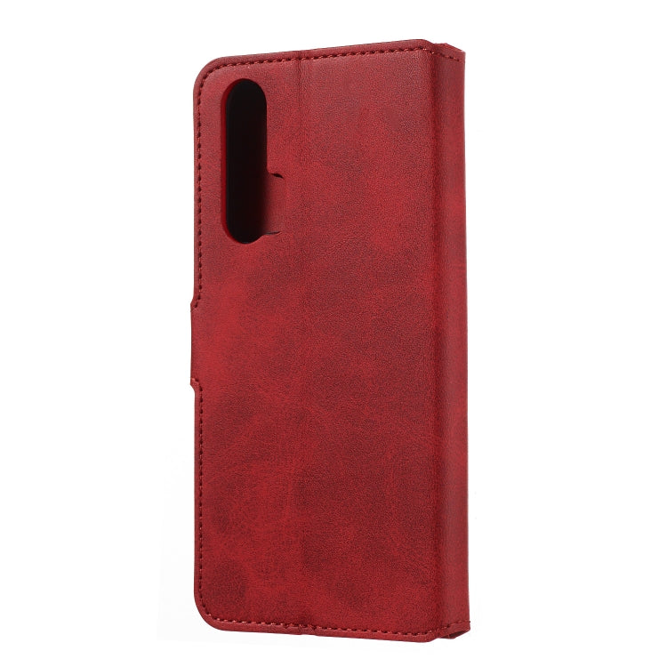 For Huawei Honor 20 Pro Solid Color Buckle Horizontal Flip Leather Case with Wallet & Holder & Card Slots
