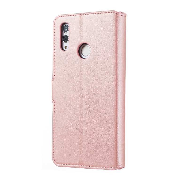 For Huawei P Smart (2019) / Honor 10 Lite Solid Color Buckle Horizontal Flip Leather Case with Wallet & Holder & Card Slots