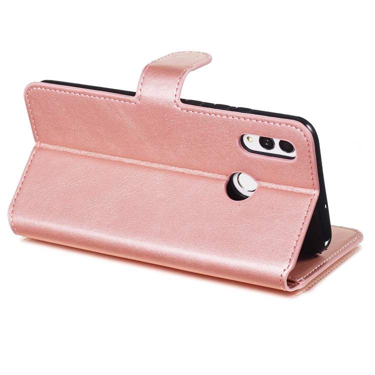 For Huawei P Smart (2019) / Honor 10 Lite Solid Color Buckle Horizontal Flip Leather Case with Wallet & Holder & Card Slots