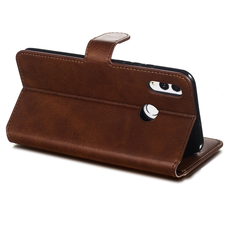 For Huawei P Smart (2019) / Honor 10 Lite Solid Color Buckle Horizontal Flip Leather Case with Wallet & Holder & Card Slots
