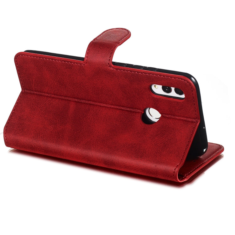 For Huawei P Smart (2019) / Honor 10 Lite Solid Color Buckle Horizontal Flip Leather Case with Wallet & Holder & Card Slots