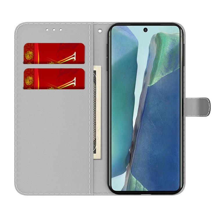 For Samsung Galaxy Note20 Cloud Fog Pattern Horizontal Flip Leather Case with Holder & Card Slot & Wallet