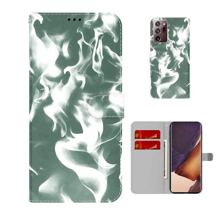 For Samsung Galaxy Note20 Ultra Cloud Fog Pattern Horizontal Flip Leather Case with Holder & Card Slot & Wallet