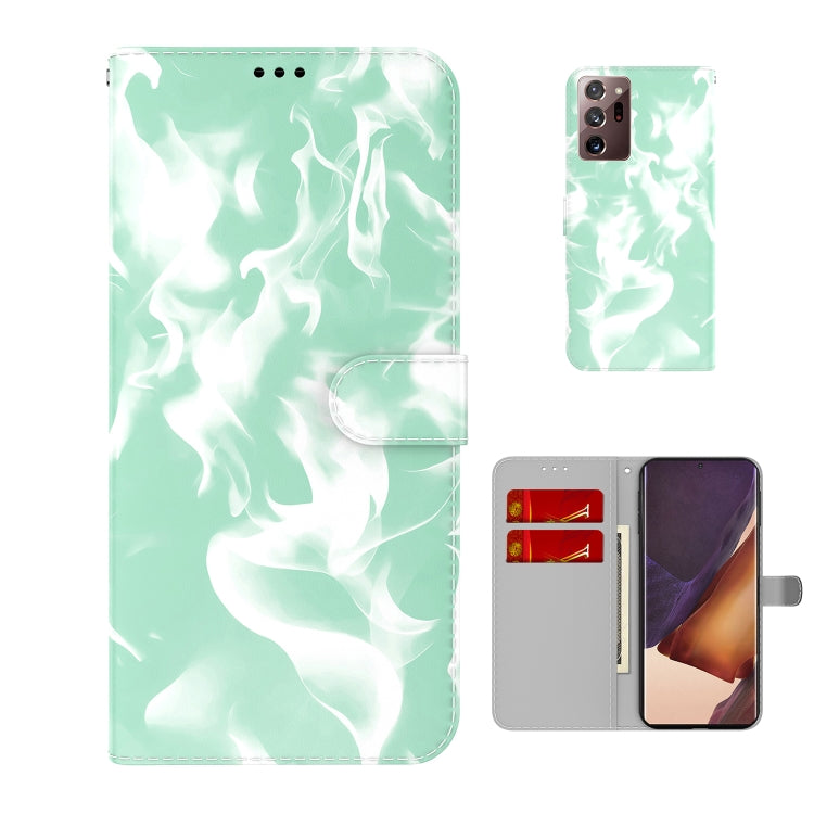 For Samsung Galaxy Note20 Ultra Cloud Fog Pattern Horizontal Flip Leather Case with Holder & Card Slot & Wallet