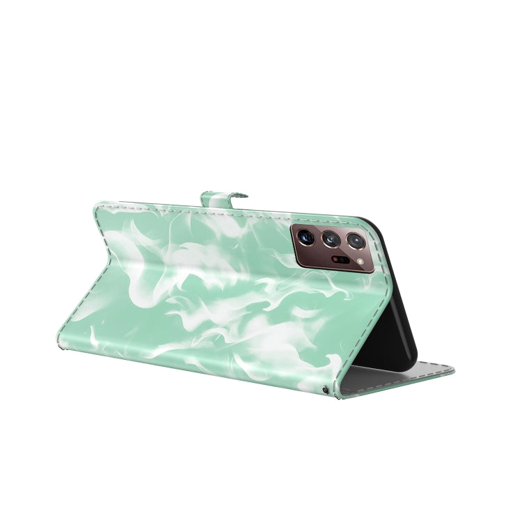 For Samsung Galaxy Note20 Ultra Cloud Fog Pattern Horizontal Flip Leather Case with Holder & Card Slot & Wallet