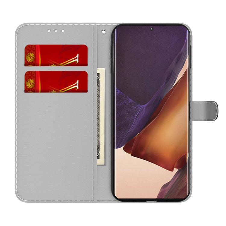 For Samsung Galaxy Note20 Ultra Cloud Fog Pattern Horizontal Flip Leather Case with Holder & Card Slot & Wallet
