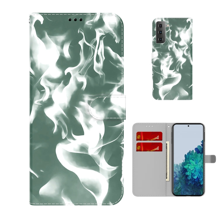 For Samsung Galaxy S21+ 5G Cloud Fog Pattern Horizontal Flip Leather Case with Holder & Card Slot & Wallet