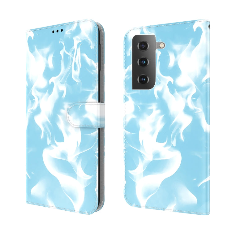 For Samsung Galaxy S21+ 5G Cloud Fog Pattern Horizontal Flip Leather Case with Holder & Card Slot & Wallet
