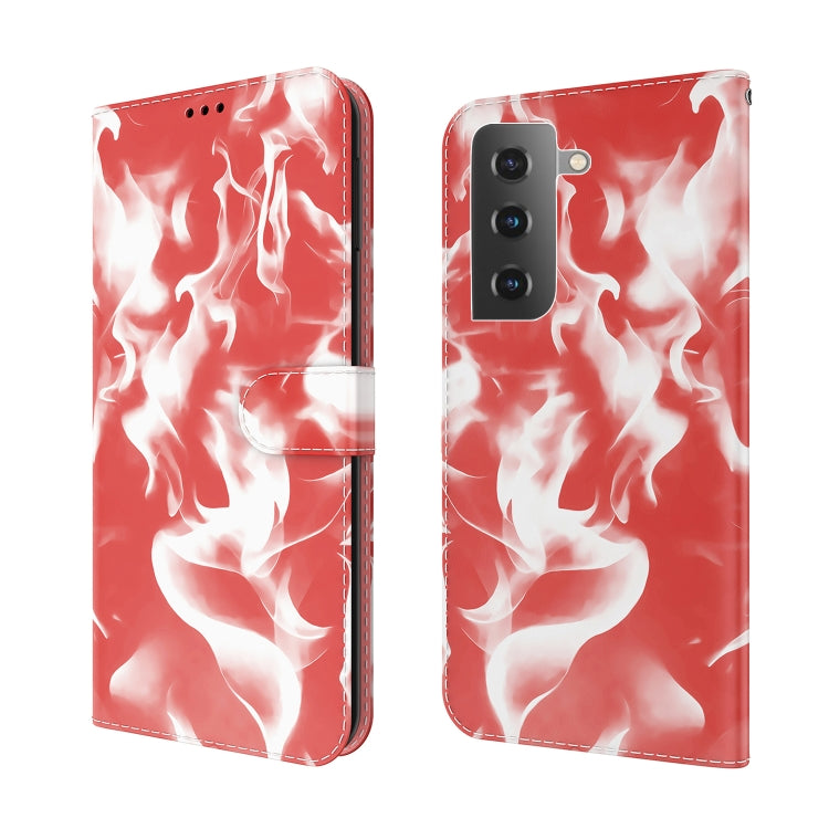 For Samsung Galaxy S21+ 5G Cloud Fog Pattern Horizontal Flip Leather Case with Holder & Card Slot & Wallet