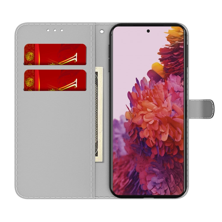 For Samsung Galaxy S21 Ultra 5G Cloud Fog Pattern Horizontal Flip Leather Case with Holder & Card Slot & Wallet