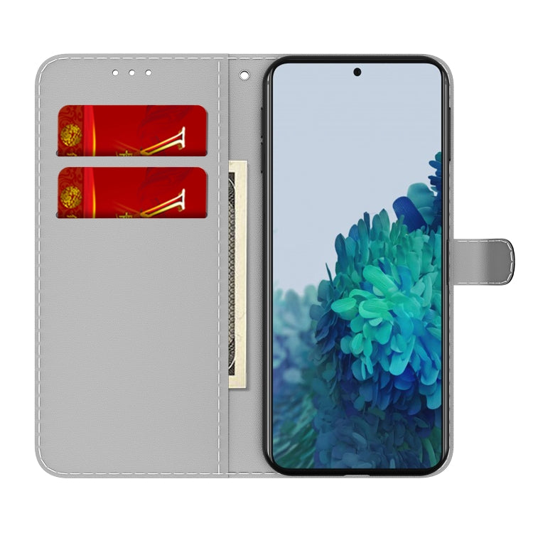 For Samsung Galaxy S21 FE Cloud Fog Pattern Horizontal Flip Leather Case with Holder & Card Slot & Wallet