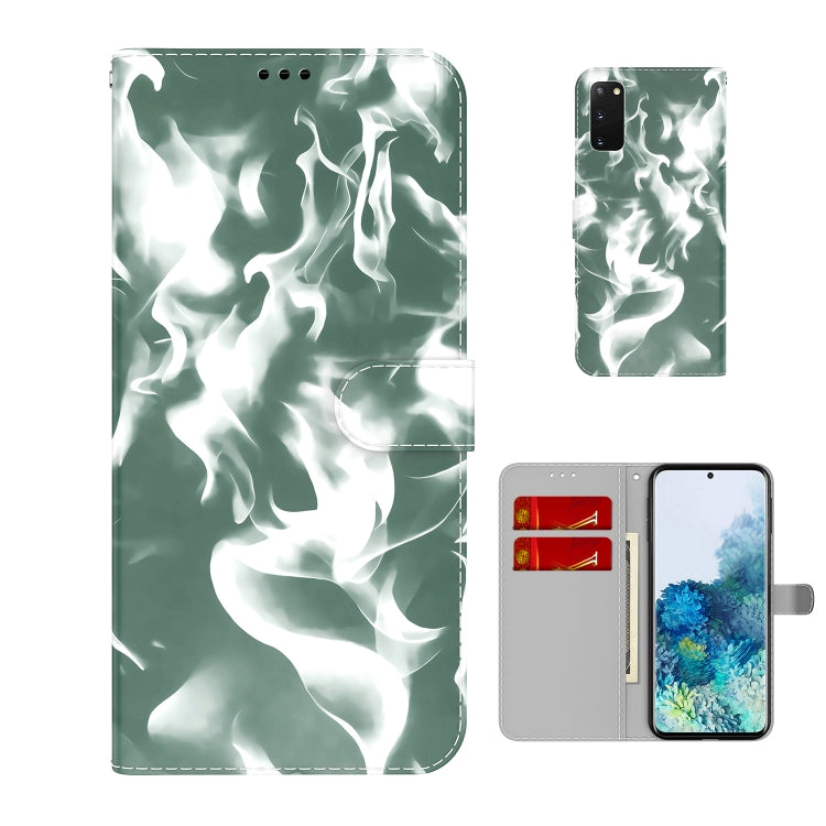 For Samsung Galaxy S20 Cloud Fog Pattern Horizontal Flip Leather Case with Holder & Card Slot & Wallet