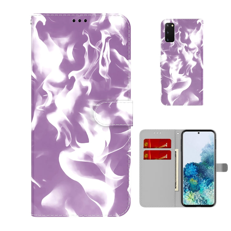 For Samsung Galaxy S20 Cloud Fog Pattern Horizontal Flip Leather Case with Holder & Card Slot & Wallet