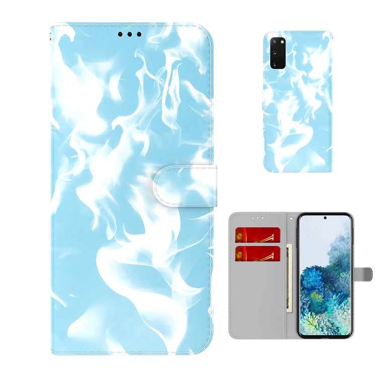 For Samsung Galaxy S20 Cloud Fog Pattern Horizontal Flip Leather Case with Holder & Card Slot & Wallet