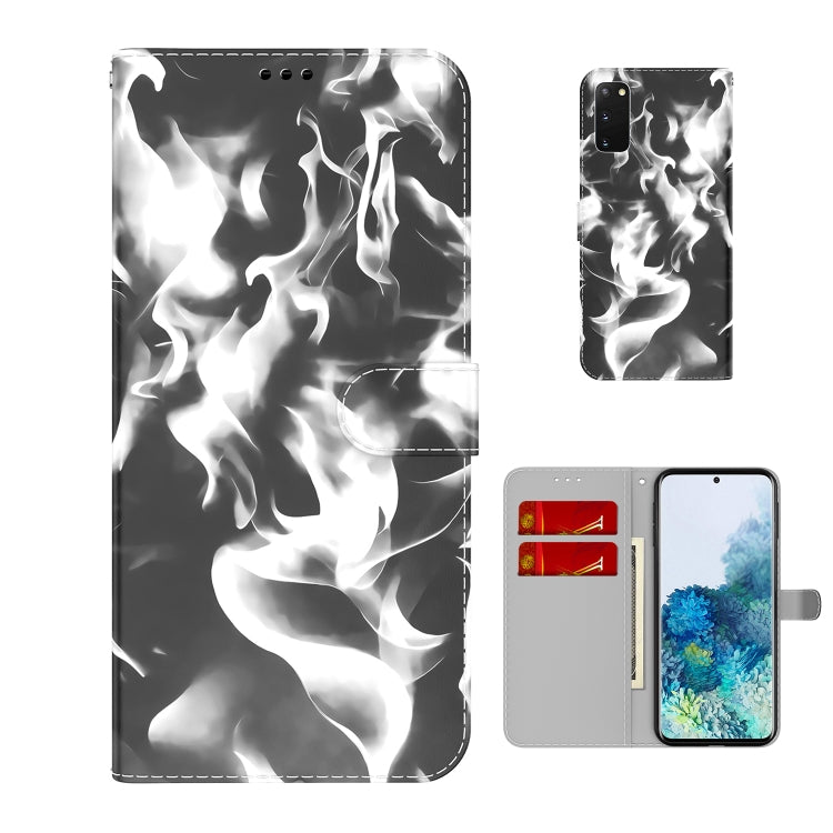 For Samsung Galaxy S20 Cloud Fog Pattern Horizontal Flip Leather Case with Holder & Card Slot & Wallet
