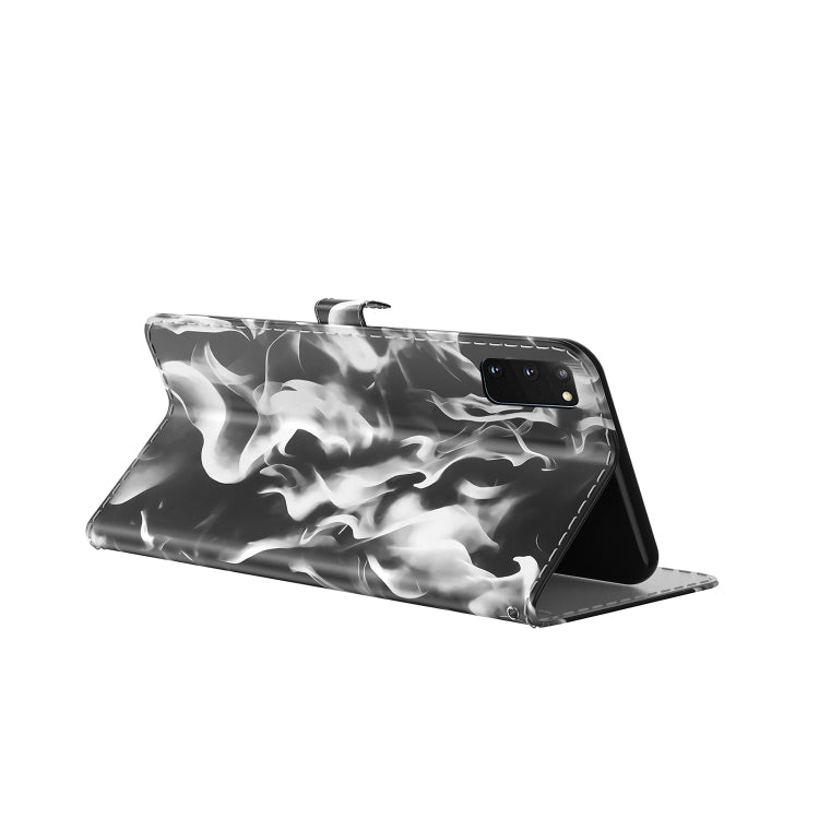For Samsung Galaxy S20 Cloud Fog Pattern Horizontal Flip Leather Case with Holder & Card Slot & Wallet