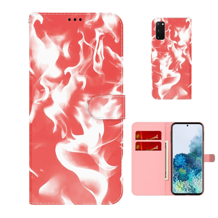 For Samsung Galaxy S20 Cloud Fog Pattern Horizontal Flip Leather Case with Holder & Card Slot & Wallet