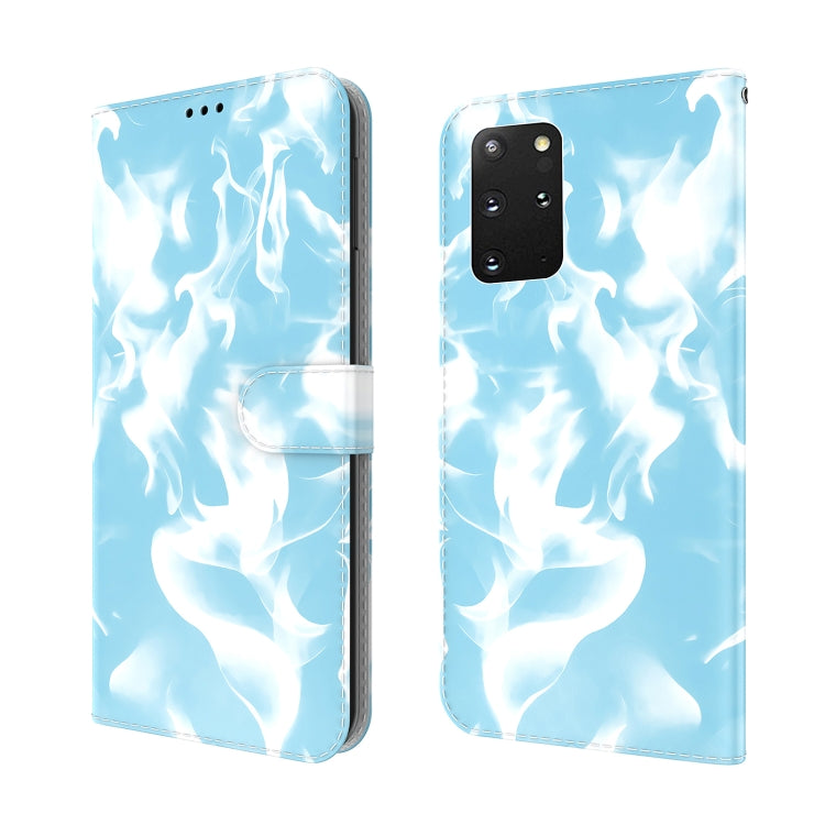 For Samsung Galaxy S20+ Cloud Fog Pattern Horizontal Flip Leather Case with Holder & Card Slot & Wallet