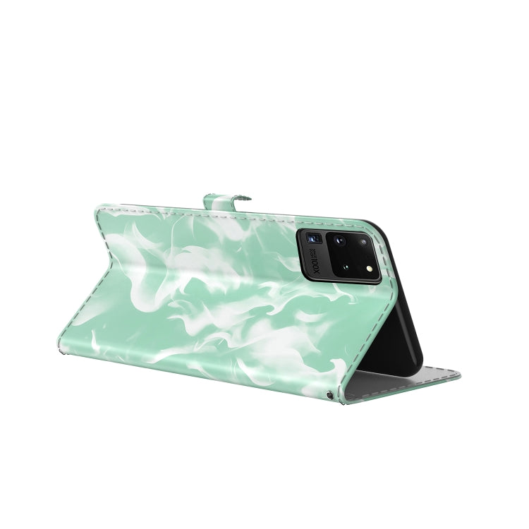 For Samsung Galaxy S20 Ultra Cloud Fog Pattern Horizontal Flip Leather Case with Holder & Card Slot & Wallet