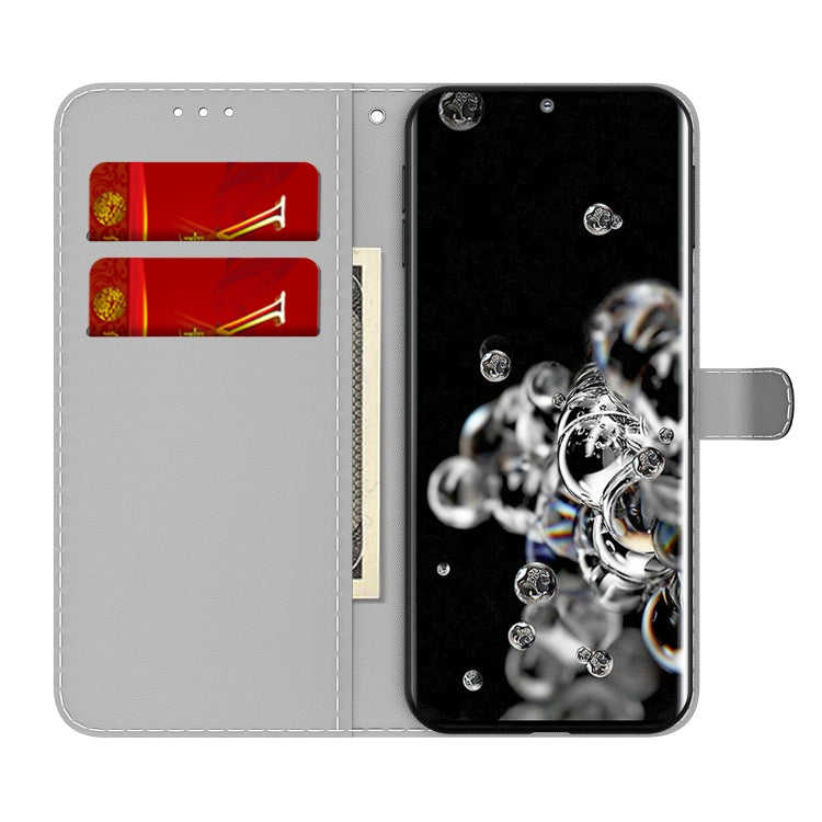 For Samsung Galaxy S20 Ultra Cloud Fog Pattern Horizontal Flip Leather Case with Holder & Card Slot & Wallet