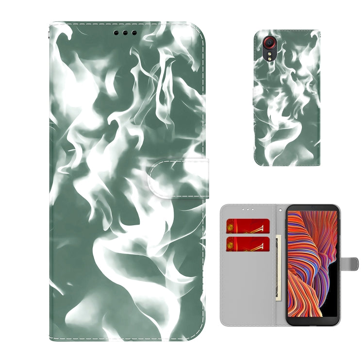 For Samsung Galaxy Xcover 5 Cloud Fog Pattern Horizontal Flip Leather Case with Holder & Card Slot & Wallet