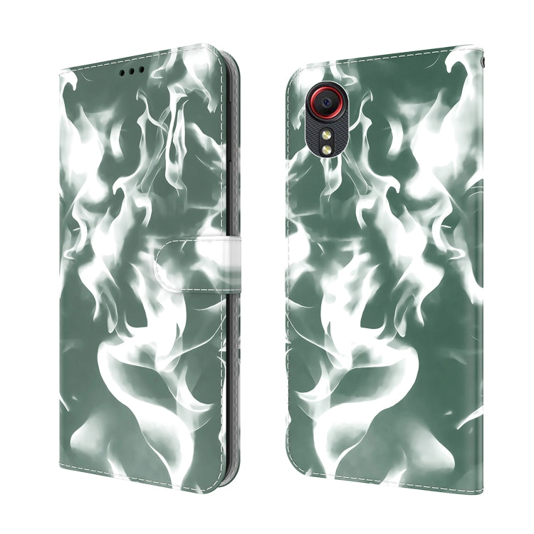 For Samsung Galaxy Xcover 5 Cloud Fog Pattern Horizontal Flip Leather Case with Holder & Card Slot & Wallet