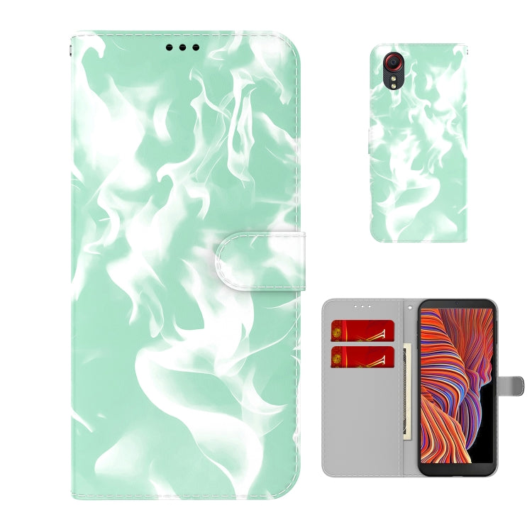For Samsung Galaxy Xcover 5 Cloud Fog Pattern Horizontal Flip Leather Case with Holder & Card Slot & Wallet
