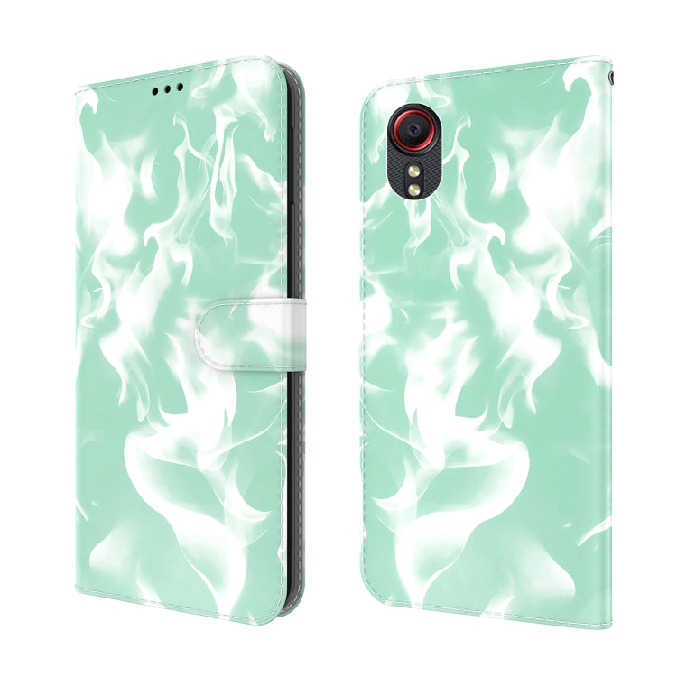 For Samsung Galaxy Xcover 5 Cloud Fog Pattern Horizontal Flip Leather Case with Holder & Card Slot & Wallet