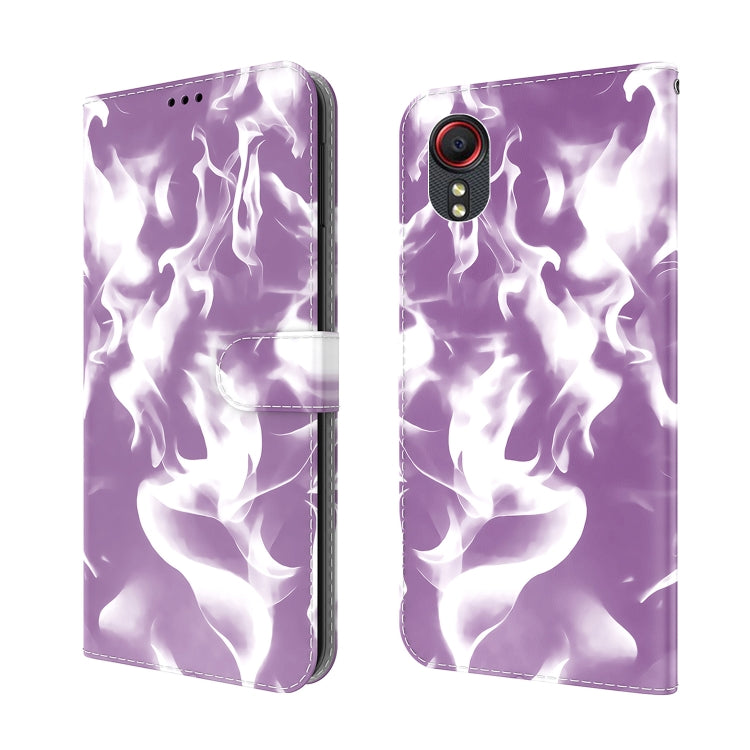 For Samsung Galaxy Xcover 5 Cloud Fog Pattern Horizontal Flip Leather Case with Holder & Card Slot & Wallet