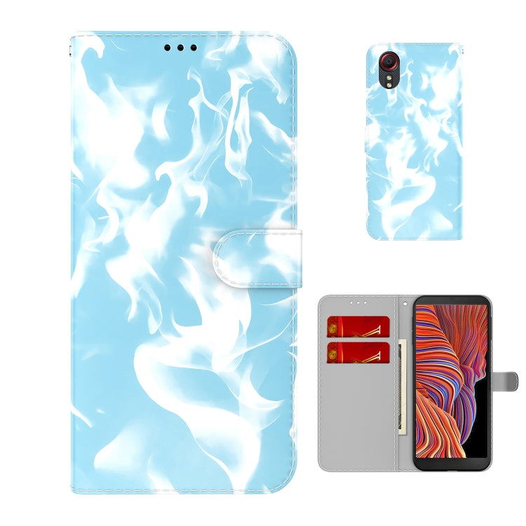For Samsung Galaxy Xcover 5 Cloud Fog Pattern Horizontal Flip Leather Case with Holder & Card Slot & Wallet
