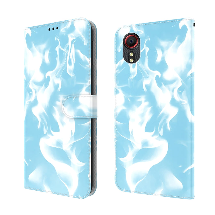 For Samsung Galaxy Xcover 5 Cloud Fog Pattern Horizontal Flip Leather Case with Holder & Card Slot & Wallet