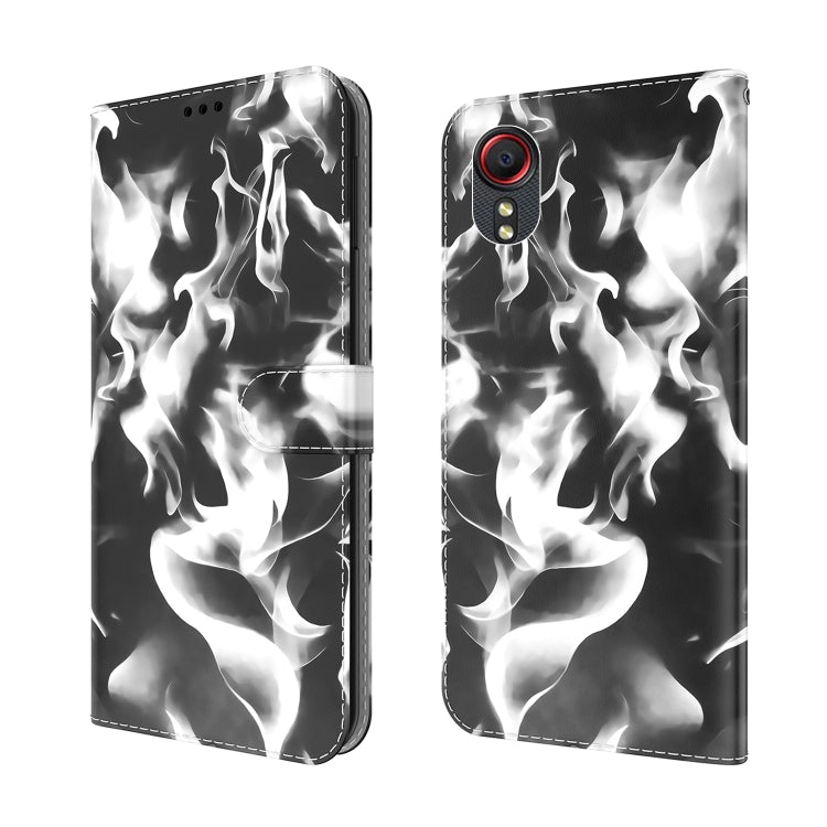 For Samsung Galaxy Xcover 5 Cloud Fog Pattern Horizontal Flip Leather Case with Holder & Card Slot & Wallet