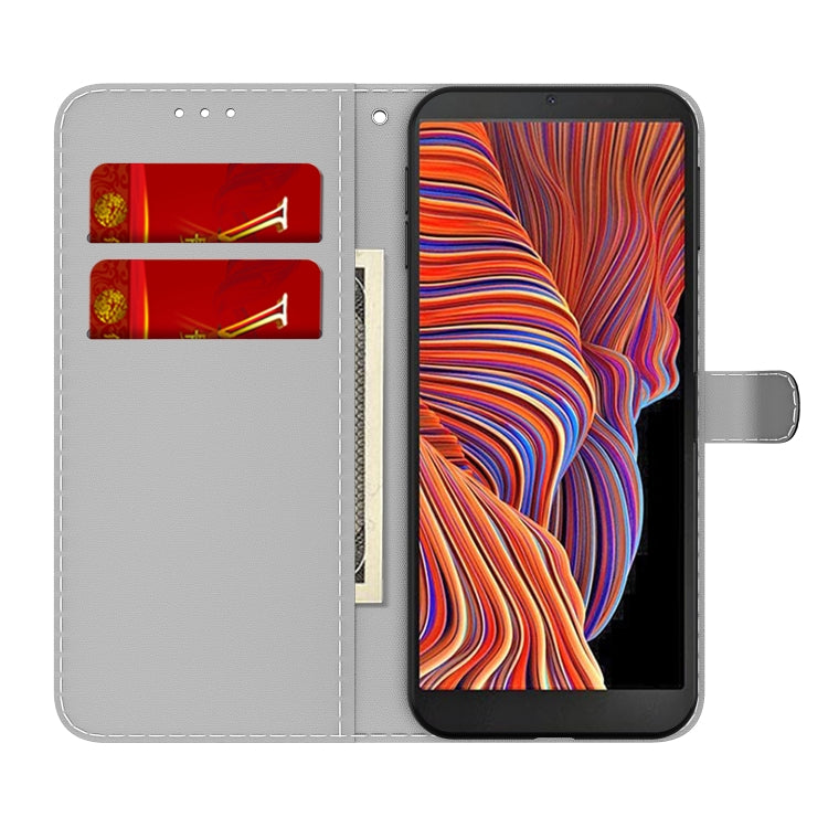 For Samsung Galaxy Xcover 5 Cloud Fog Pattern Horizontal Flip Leather Case with Holder & Card Slot & Wallet